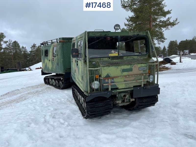 1986 Hågglunds BV 206D Tracked trailer w/ rear trailer WATCH VIDEO