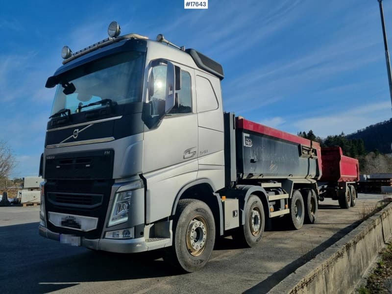  2020 Volvo FH 540 8x4 with low mileage for sale with tipper.