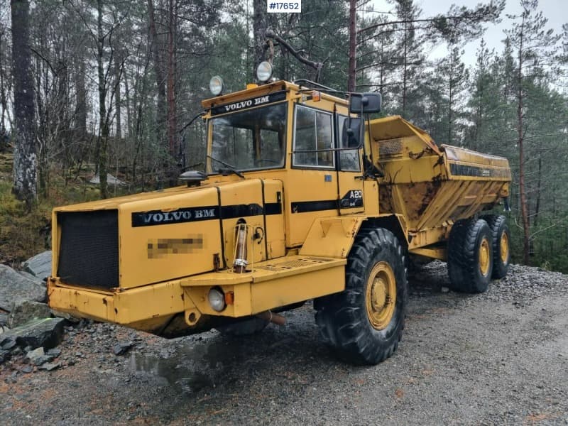  1988 Volvo A20 6x6 dump truck ready for delivery