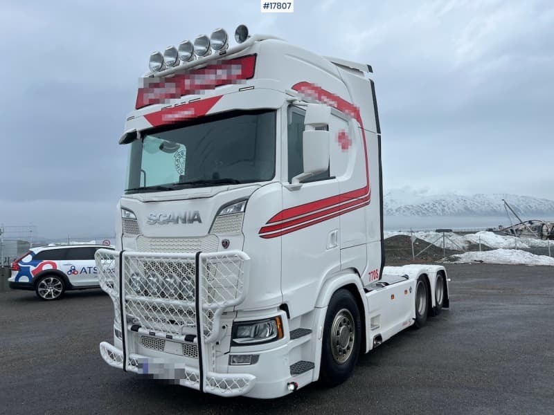  2021 Scania S770 6x2 truck w/ low turntable. WATCH VIDEO.