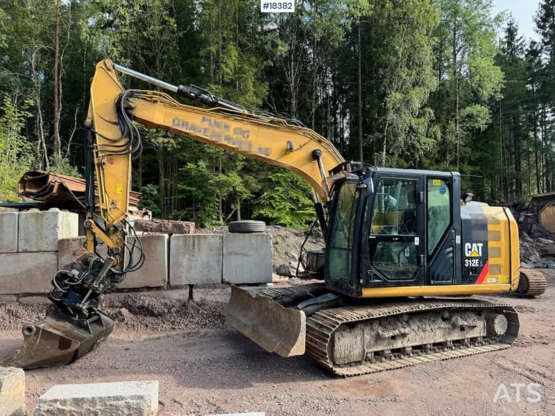 2012 CAT 312E Beltegraver m/ Rototilt og Pusseskuffe. 7850 Timer! SE VIDEO