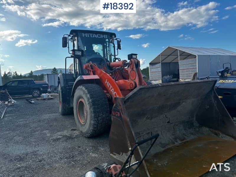 2013 Hitachi ZW 180 wheel loader w/ weight