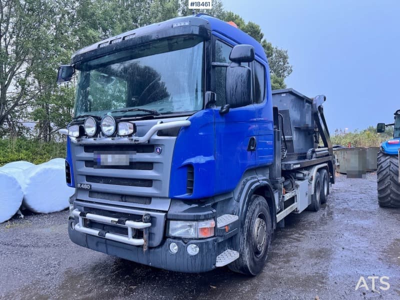  2008 Scania R480 6x2 Hook truck. 