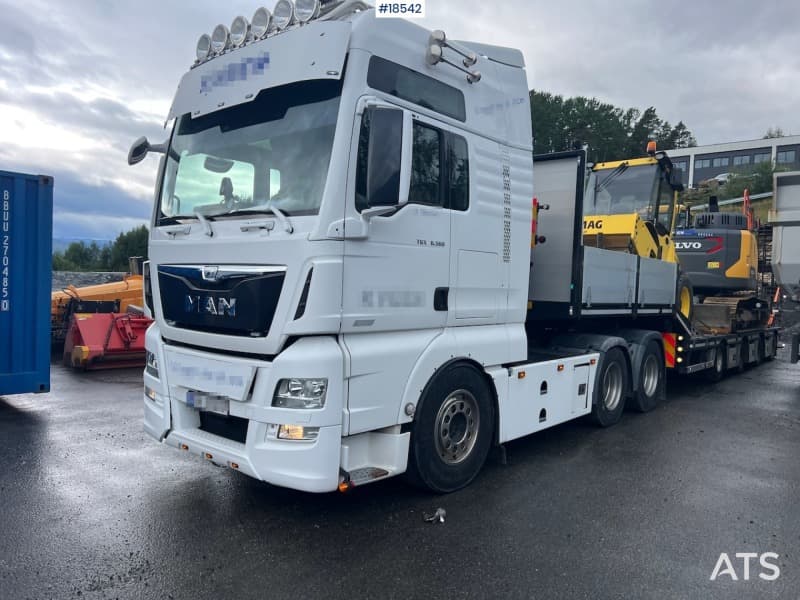 2015 MAN TGX 26.560 6x4 trailer w/ hydraulics and air WATCH VIDEO