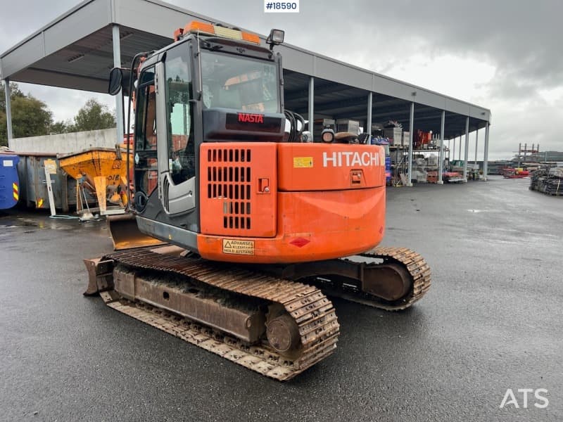 2012 Hitachi zx85us-3 excavator w/ sanding bucket, rototilt and tooth bucket WATCH VIDEO