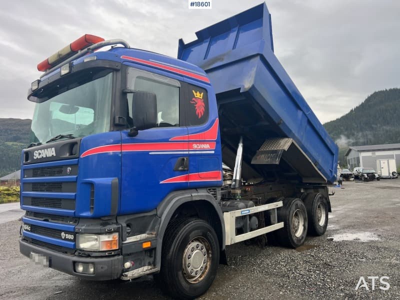 2003 Scania R164 6x4 tippbil SE VIDEO