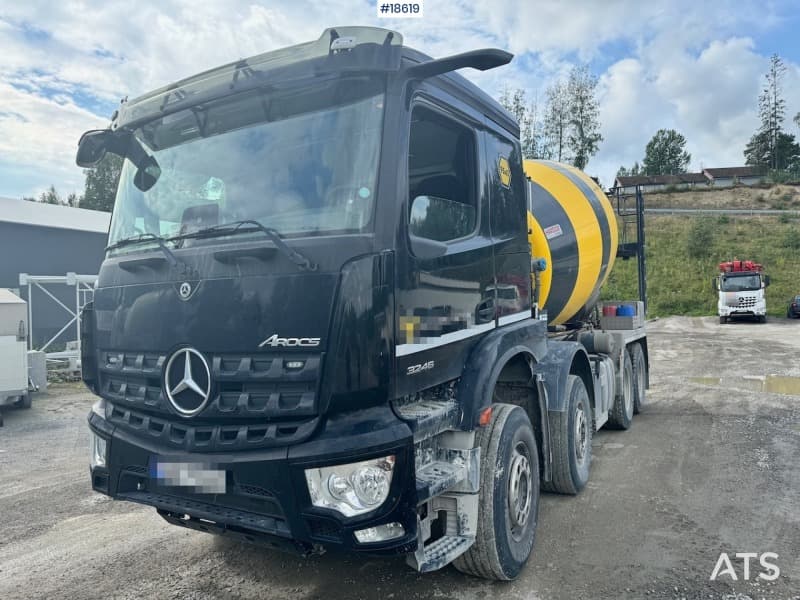  2021 Mercedes Arocs 3246 8x4 Concrete Truck. 85,000 km!