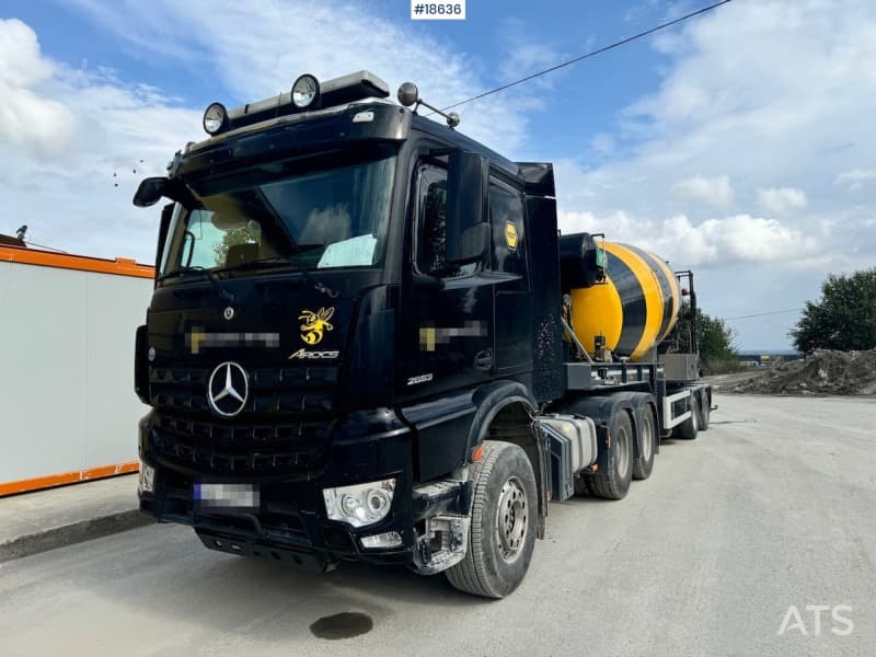  2019 Mercedes Arocs 2653 6x4 Truck w/ 2019 AMT Concrete semi.