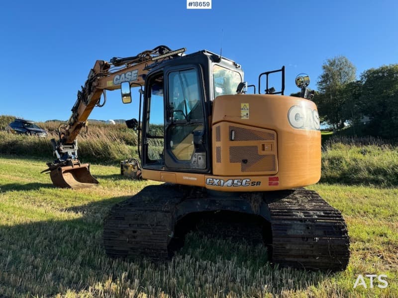 2015 Case CX145C SR Tracked digger w/ Cleaning bucket and rotor tilt with pinch. WATCH VIDEO