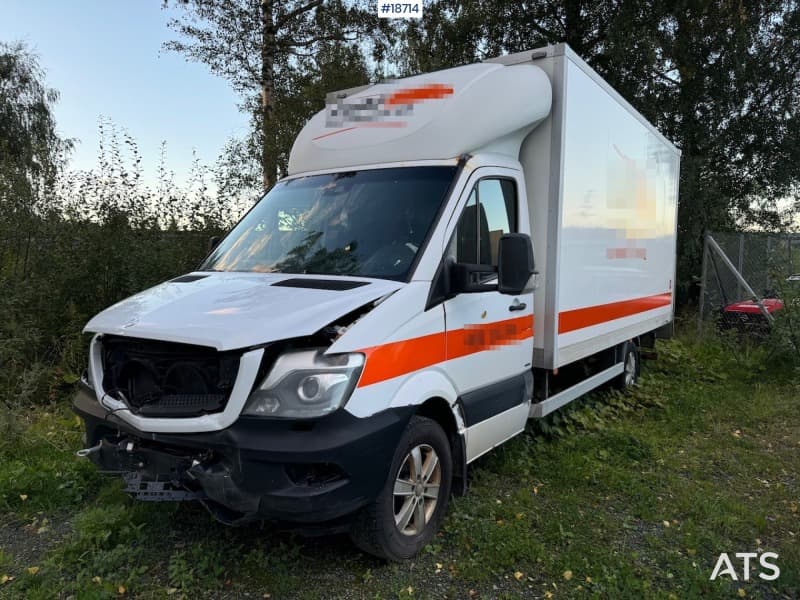 2014 Mercedes sprinter 4x2 box van. Rep object.