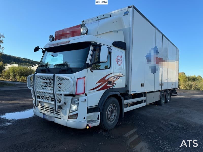 2013 Volvo FM 440 6x2 box truck with/ full side opening and Zepro lift WATCH VIDEO