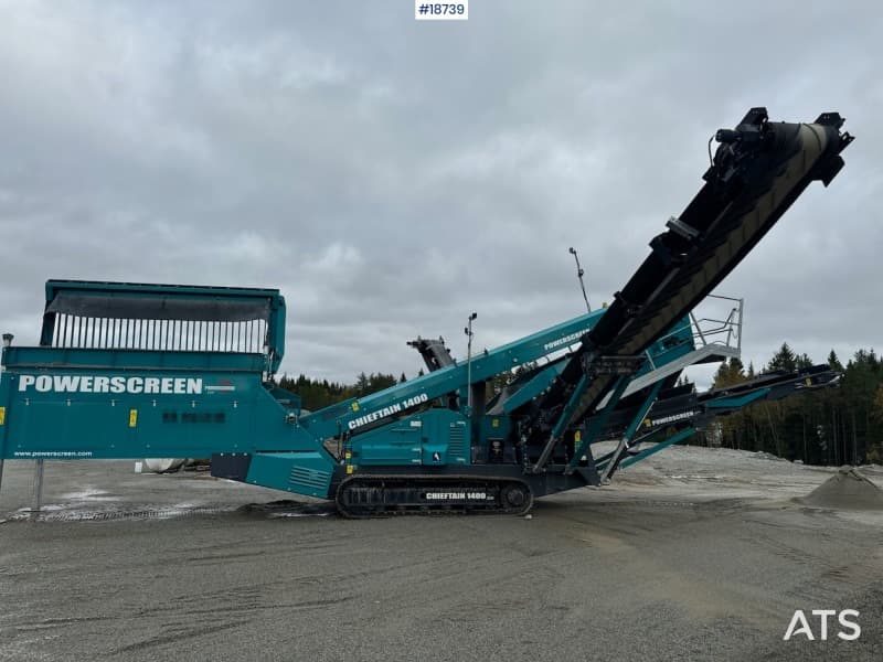 2022 Powerscreen Chieftain 1400 quarry sieve.