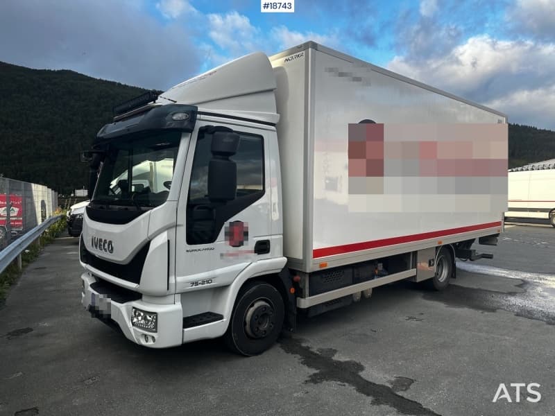  2021 Iveco Eurocargo 75-210 box van 4x2 w/ Zepro lift